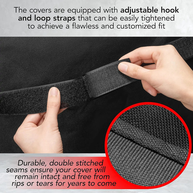 Heavy Duty Griddle Cover for Outdoor Griddle, Fits 28 Inch Griddle – Waterproof, Weather Resistant, UV & Fade Resistant with Adjustable Straps – Flat Grill Cover, Black by GreenHaven Gardens