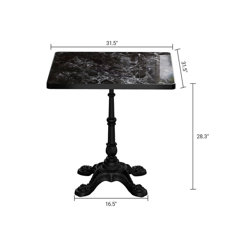 31.5" Square Outdoor Tulip Dining Table by HouseOfZazla