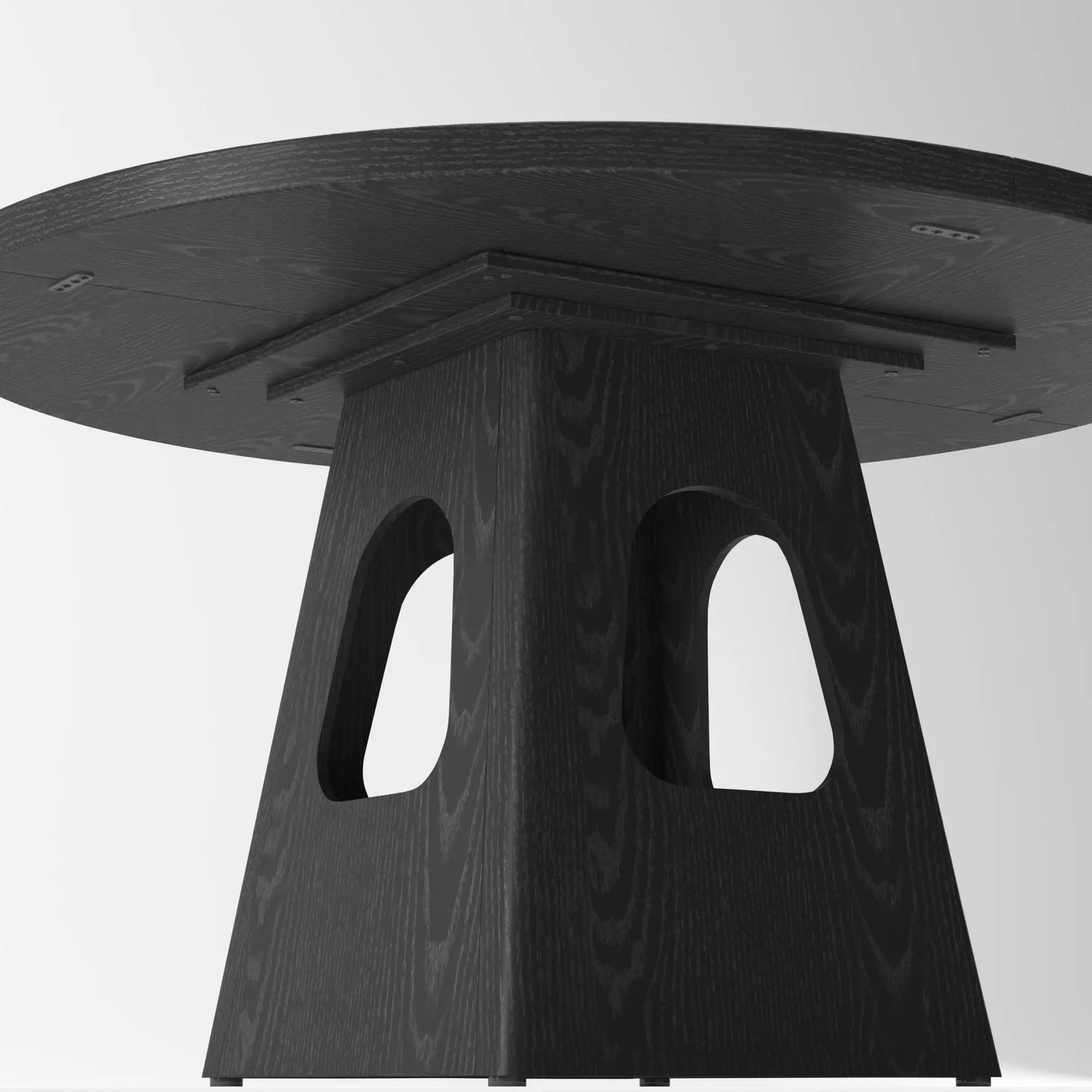 Farmhouse Round Dining Table With Storage Base by HouseOfZazla