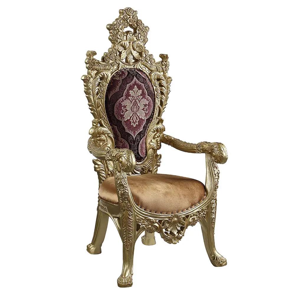 Bernadette - Arm Chair (Set of 2) - Pattern Fabric & Gold by Unique Piece Furniture