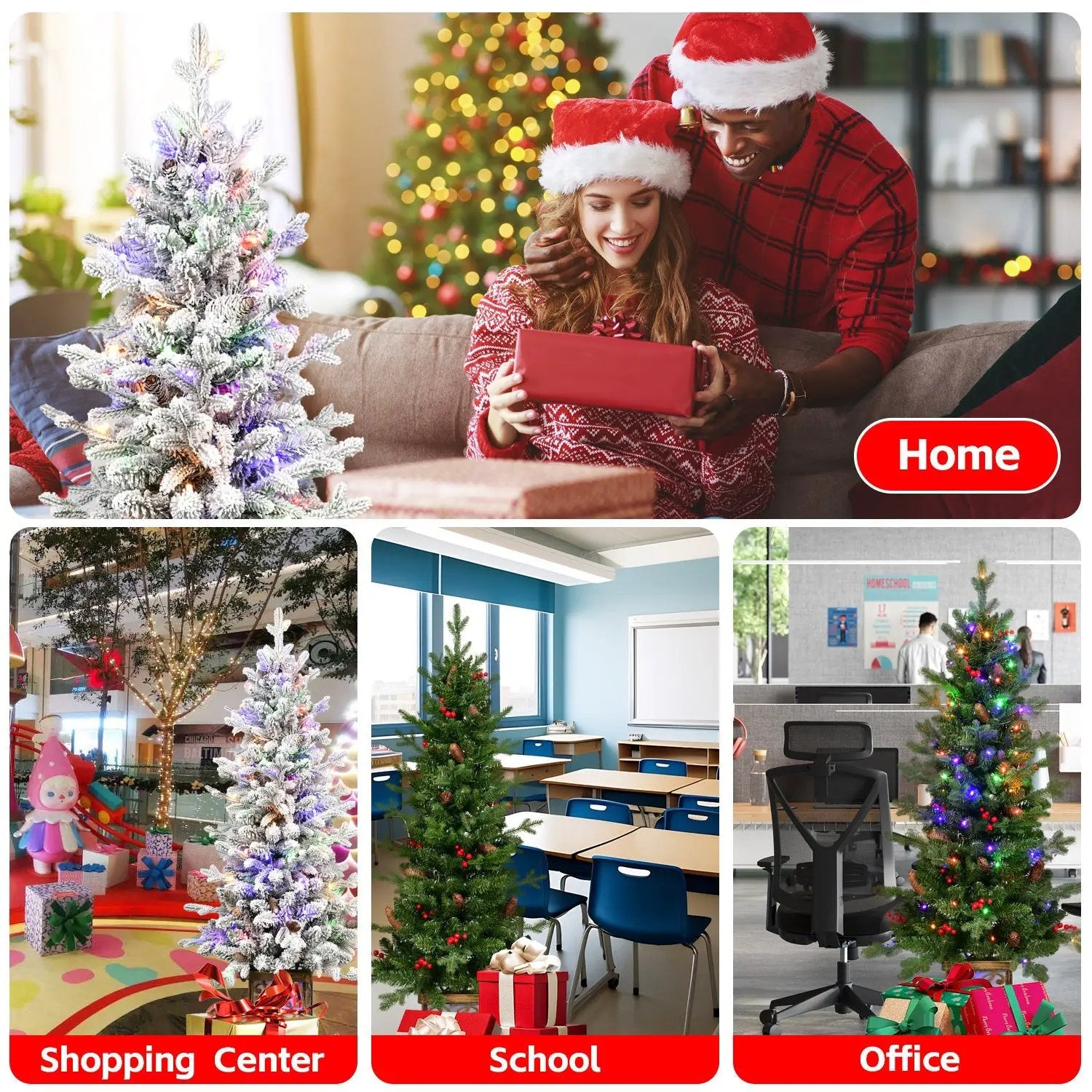 4FT Pre-Lit Christmas Tree by HouseOfZazla
