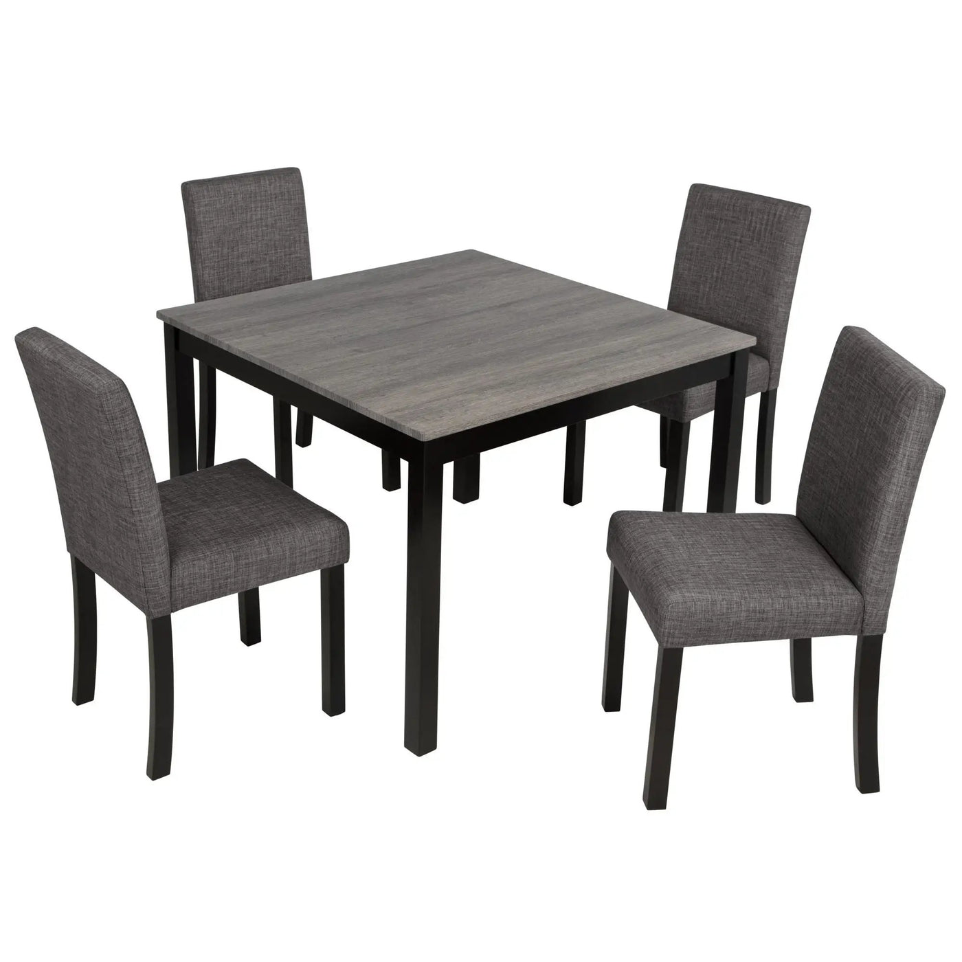 Modern Dining Table Set With Upholstered Chairs For Dining Room by HouseOfZazla
