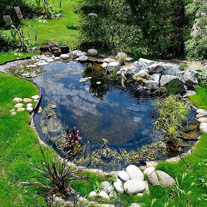 20 x 20 FT Pond Liner, 20 Mil Fish Pond Liner Pond HDPE Liner, Pond Liners for Outdoor Ponds, Koi Ponds, Garden Fountain, Waterfall by GreenHaven Gardens