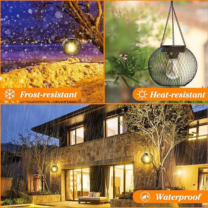 Solar Lantern Outdoor, KagoLing Upgraded Hanging Solar Lights Outdoor Garden Christmas Decorations Decorative Lighting Solar Powered Waterproof Tree Lantern for Garden Yard Patio Pathway, 4 Pack by GreenHaven Gardens