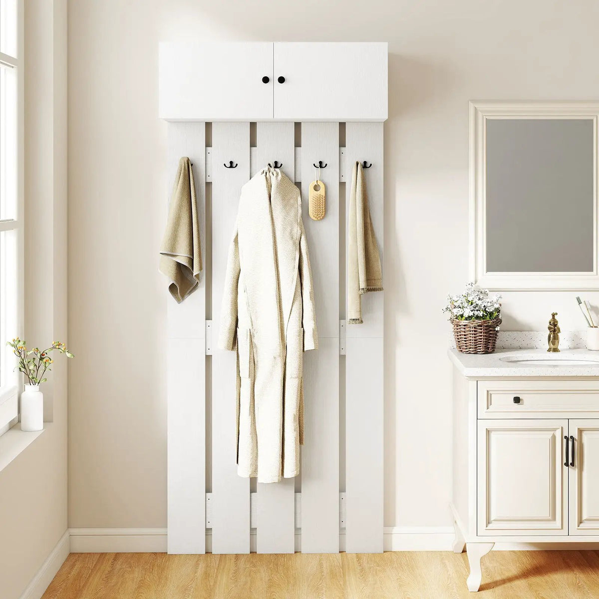 Entryway Wall Coat Rack Wall Mounted Coat Clothes Rack by DirectDeals