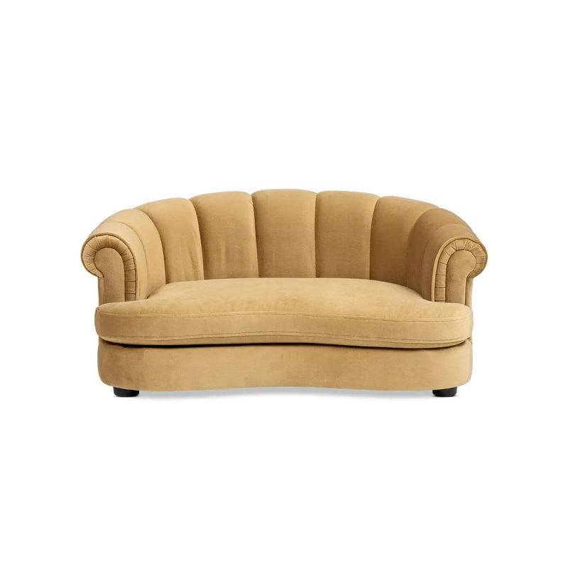 Halle 35.5" Rolled Arm Channel-Tufted Dog Sofa Bed by HouseOfZazla