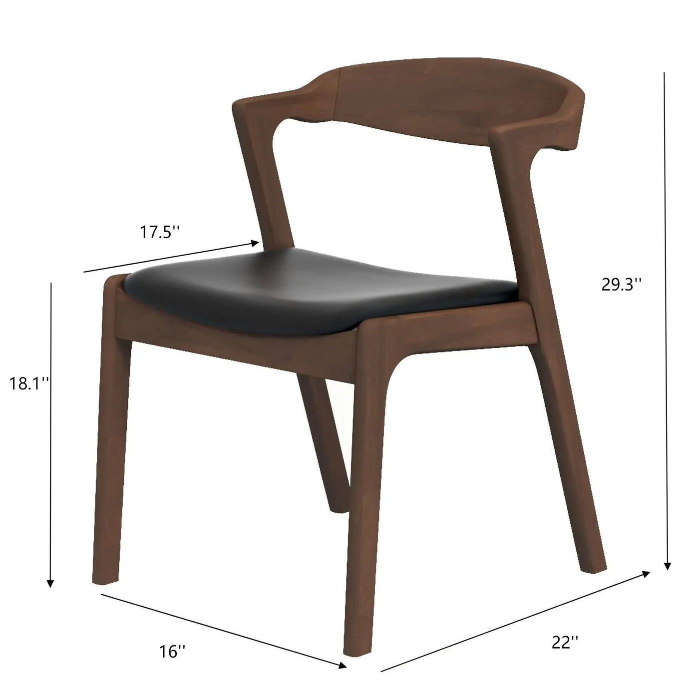 Dakota - Mid-Century Modern Dining Chair (Set of 2) by HouseOfZazla