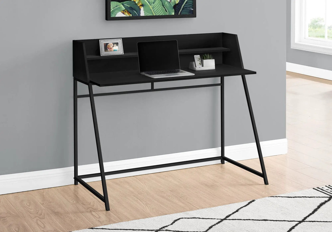 Computer Desk For Home Office Laptop, Storage Shelves, Contemporary & Modern by Unique Piece Furniture