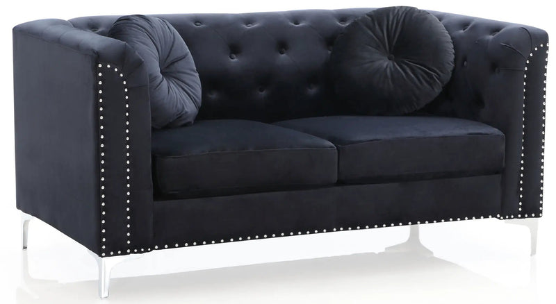 Stylish Sloped Arm Loveseat by Unique Piece Furniture