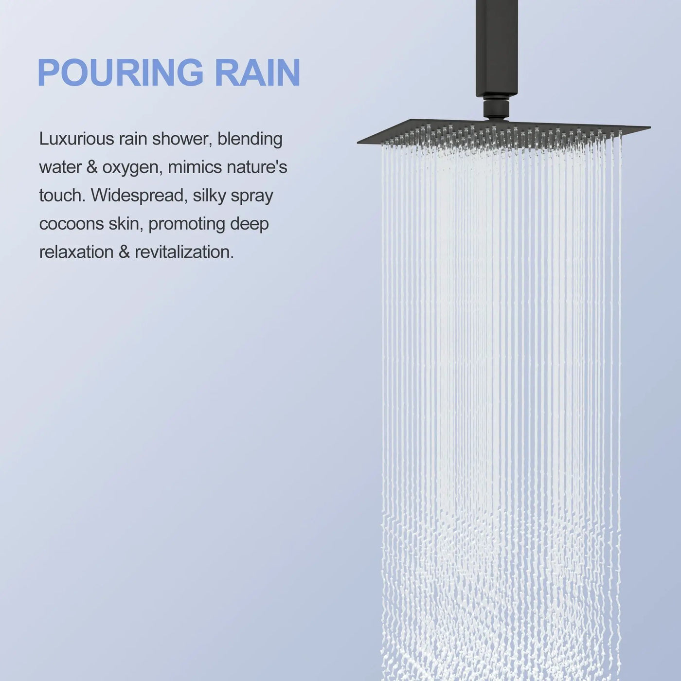 8" Square Rain Shower Head, Ceiling / Wall Mount Stainless Steel Bath Fixture by HouseOfZazla