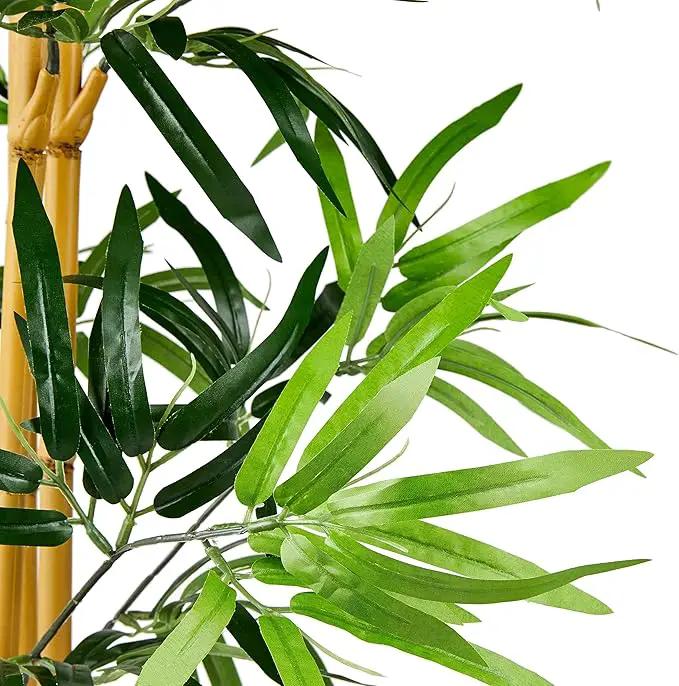Amazon Basics Artificial Fake Bamboo Plant with Plastic Planter Pot, 39.4", Green by GreenHaven Gardens