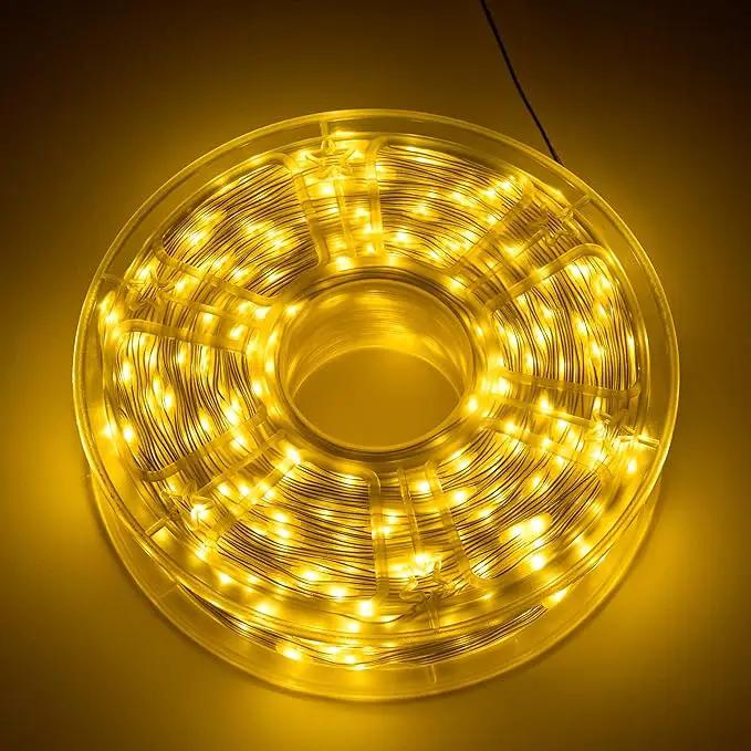 Joiedomi 1200 LED Christmas Lights Outdoor,394 FT Warm White Christmas Tree Lights with 8 Modes Timer, PVC Clear Wire String Lights with Reel for Indoor Outdoor Holiday Xmas Eve Night Decorations by GreenHaven Gardens