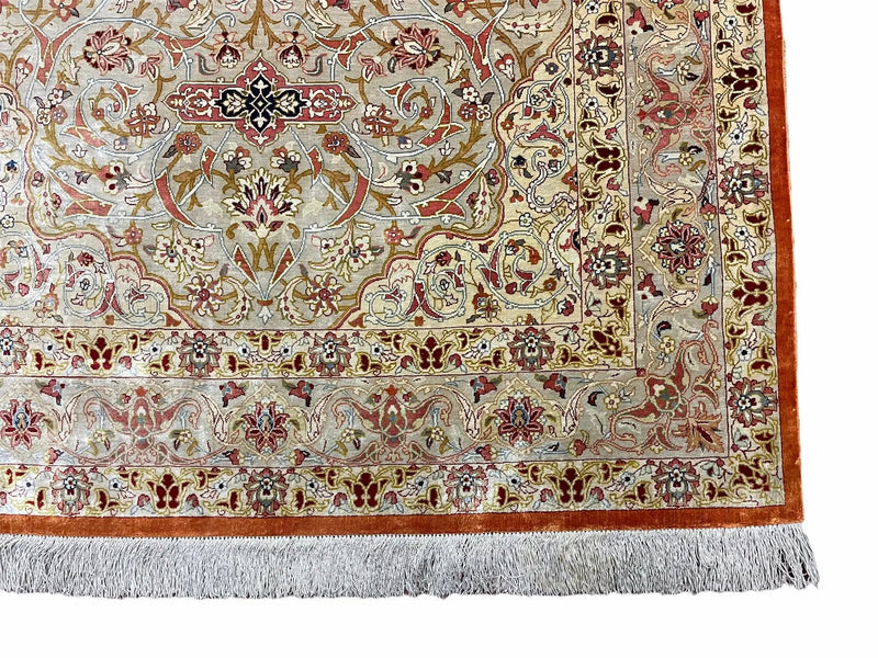 3' X 5' Vintage Fine Handmade Turkish Oriental Silk Rug 900 KPSI Wow by Jewel Rugs