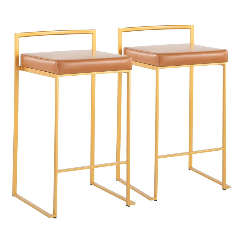 Fuji - Contemporary / Glam Design Counter Stool (Set of 2) by Unique Piece Furniture