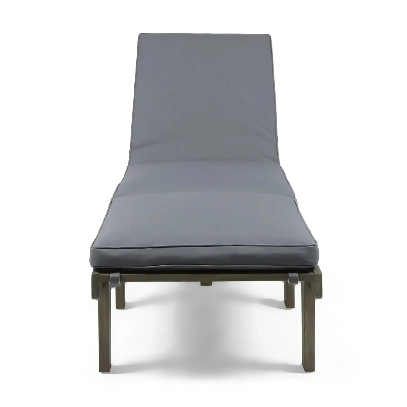 Ariana Wood Chaise Lounge with Cushion by HouseOfZazla