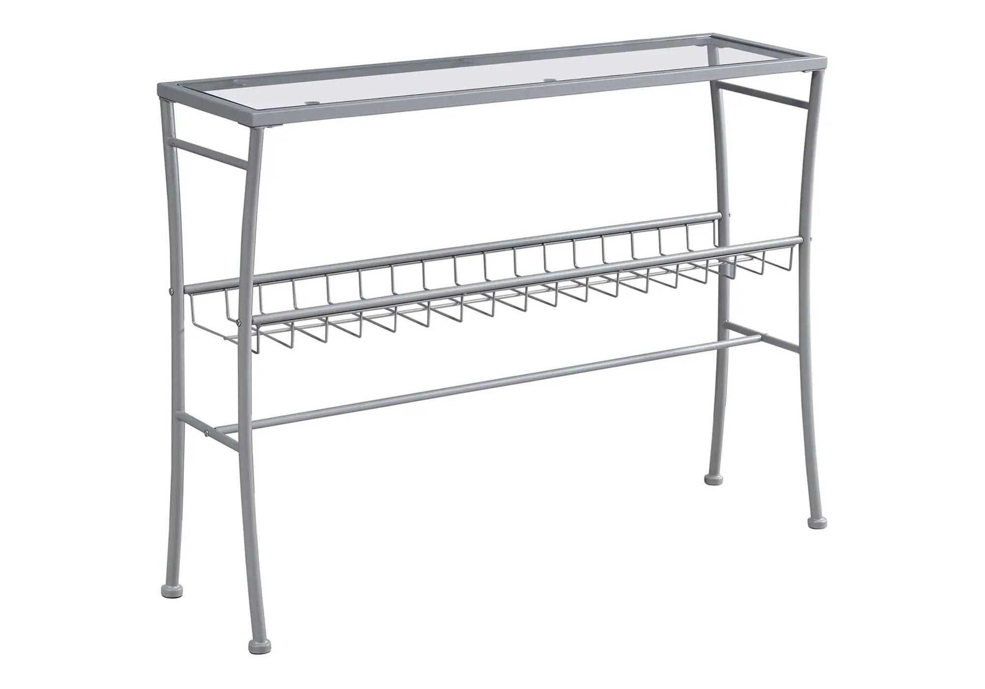 Accent Console Table For Entryway, Contemporary & Modern - Silver by HouseOfZazla
