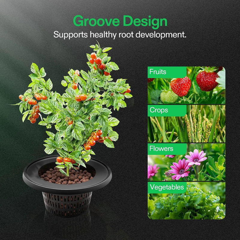 VIVOSUN DWC Hydroponics Grow System with Top Drip Kit, 5-Gallon Deep Water Culture, Recirculating Drip Garden System with Multi-Purpose Air Hose, Air Pump, and Air Stone (2 Buckets + Top Drip Kit) by GreenHaven Gardens