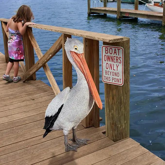 Design Toscano NE90073 The Giant White Pelican Statue,full color 34 inch by GreenHaven Gardens