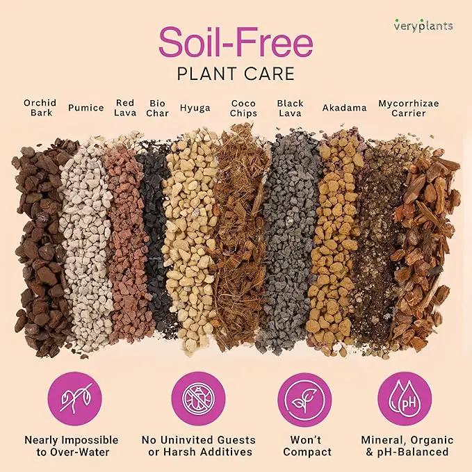 Molly's Orchid Mix - Premium Soilless Potting Mix for Orchids - Contains Bark, Coco Chips, Akadama, Pumice, Lava Rock 3 Dry Quarts by GreenHaven Gardens
