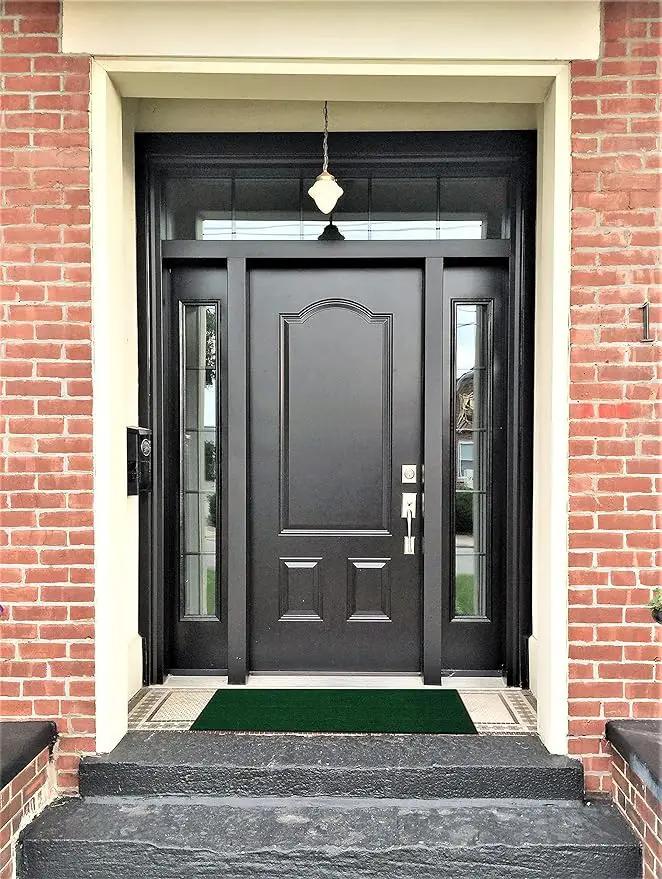 Profile Rubber Door Mat, 60x35inch, Heavy Duty, Entrance Doormat, Indoor and Outdoor, Waterproof, Easy Clean Shoe Scraper, Home Rug Welcome Mats for Entryway, Patio, Porch, Green by GreenHaven Gardens