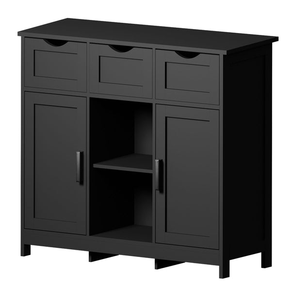 Storage Cabinets, Wooden Floor Cabinet, With Drawers And Shelves Storage Cabinets, Accent Cabinet For Living Room, Bedroom, Bathroom Furniture Home Decor, photo 2 of 14