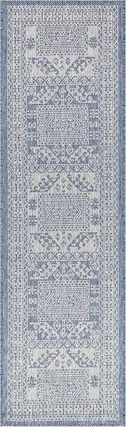 Keen Home Design Terrace Outdoor Runner Rug - 2x8 Washable Indoor/Outdoor Rug for Patio, Kitchen, Balcony, Beach, Garden, Deck and Porch, Size: 2'2"x7'7" by GreenHaven Gardens