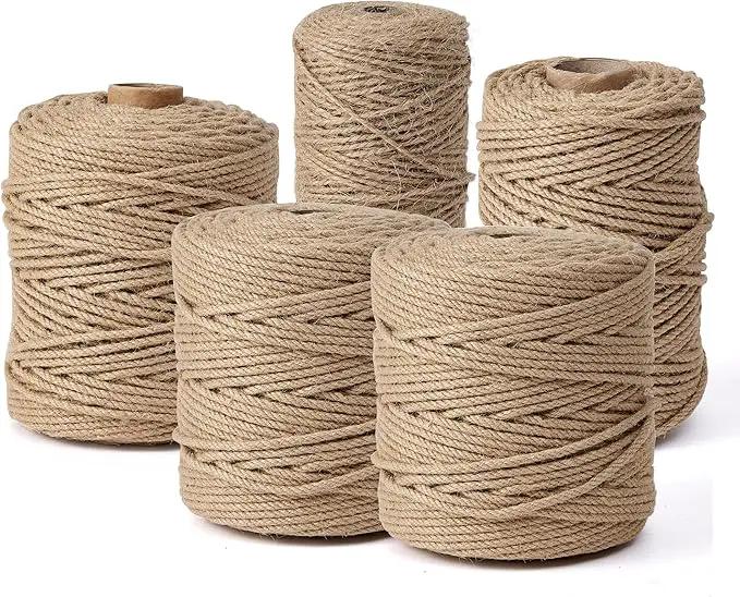 Natural Jute Twine,328 Feet 4mm Hemp Twine Rope for Gift Wrapping Craft Plant Garden Christmas Handmade Arts Decoration Packing String Home Decor by GreenHaven Gardens