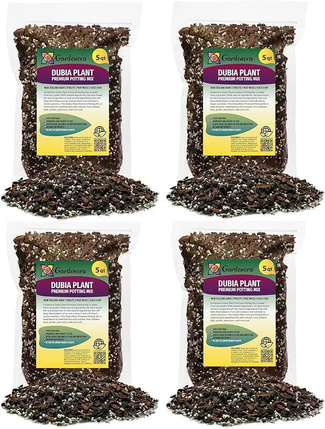 Monstera Dubia Plant Soil Mix - Trusted by Garden Experts for Thriving and Healthy Plants - 20 Quart (4 Bags of 5 Quart) by GreenHaven Gardens