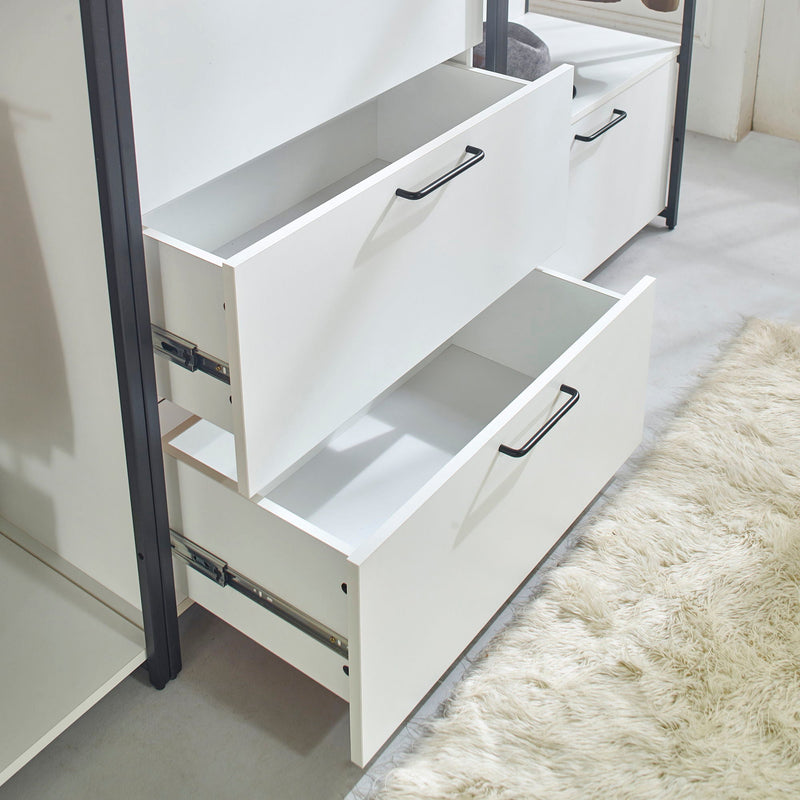 Fiona - Freestanding, Walk-In Closet System - White - Wood by HouseOfZazla