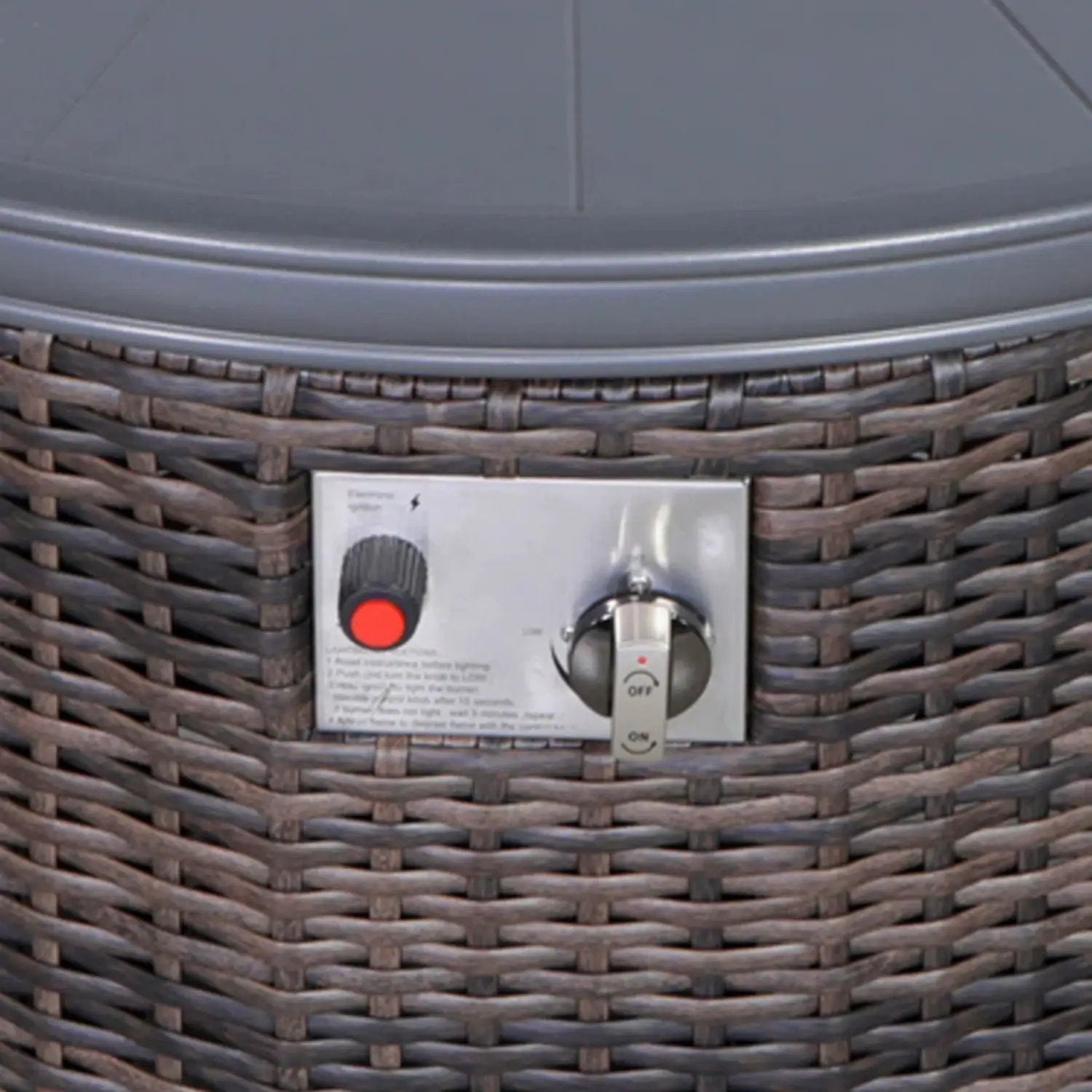 Outdoor Fire Pit Table With Lid - Espresso by Unique Piece Furniture