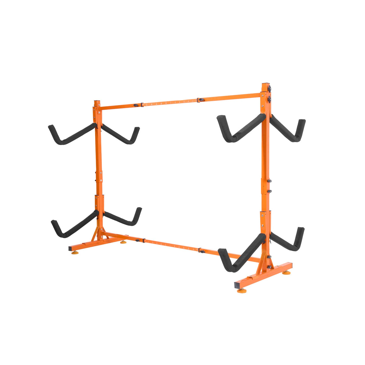 Freestanding Kayak Storage Rack with Adjustable Width - Orange or Natural, photo 5 of 10