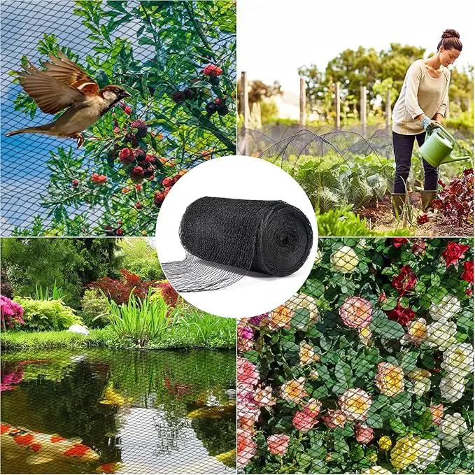 Pond Netting, 15 x 20 FT Pond Net Heavy Duty Pond Netting for Koi Ponds, Garden Pool Fine Mesh Netting Kit for Leaves, Protects Koi Fish from Birds Cats Predators, with 14 Stakes and 30 Cable Zip Ties by GreenHaven Gardens