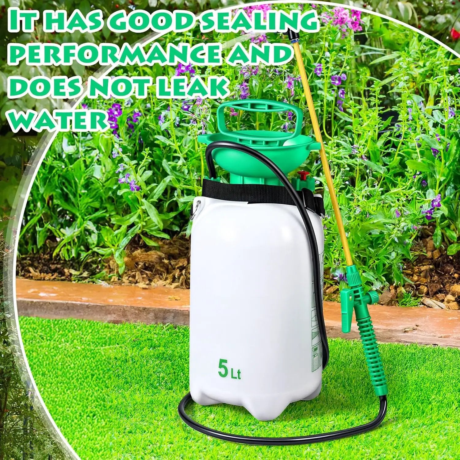 Honeydak 1. 3 Gallon 5l Watering Can Device for Watering Hanging Plant Basket Hard to Reach High Plant Waterer Sprayer Pump Pressured Sprayer for Indoor or Garden by GreenHaven Gardens