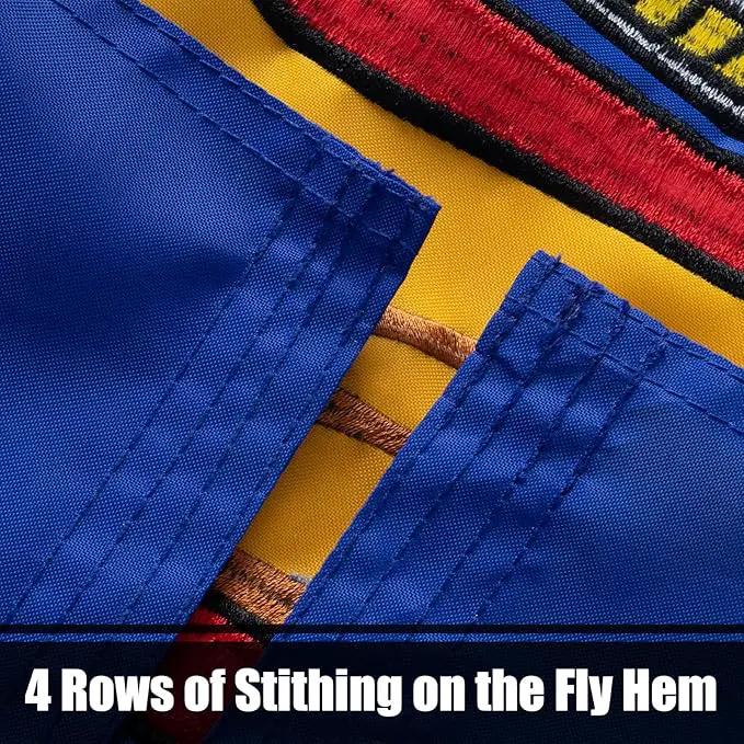 TOPFLAGS New York State Flag 4x6 Outdoor NY Flags Double Sided Embroidered Longest Lasting Heavy Duty Polyester Stronger Brass Grommets 4 Stitched Hemming Perfect for Outside by GreenHaven Gardens