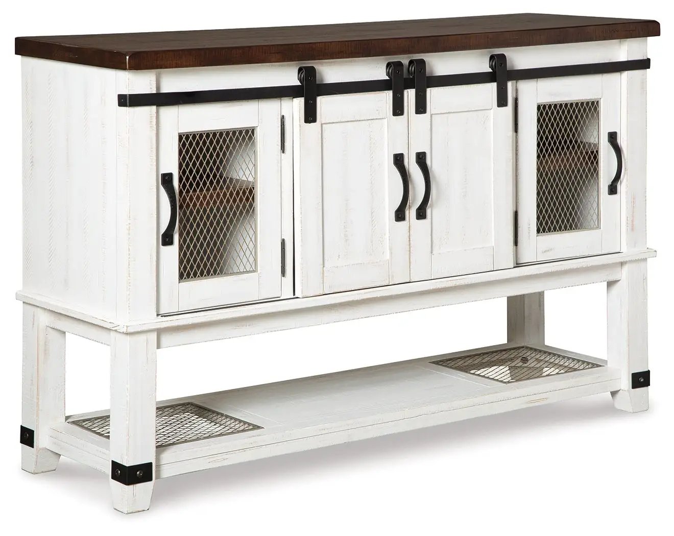 Valebeck - Dining Room Server - White / Brown by Unique Piece Furniture