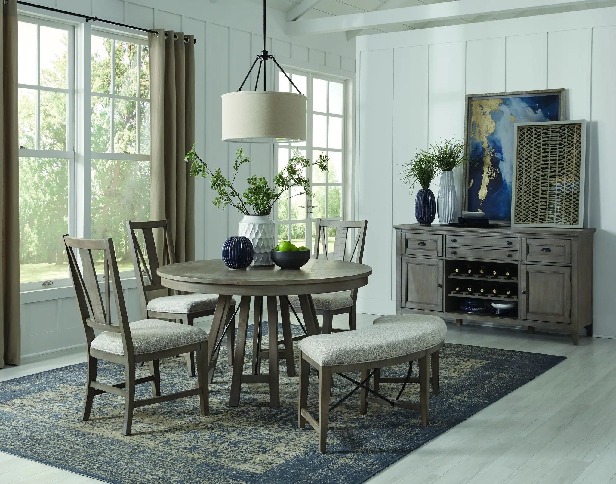 Paxton Place - Round Dining Table - Dovetail Gray by Unique Piece Furniture
