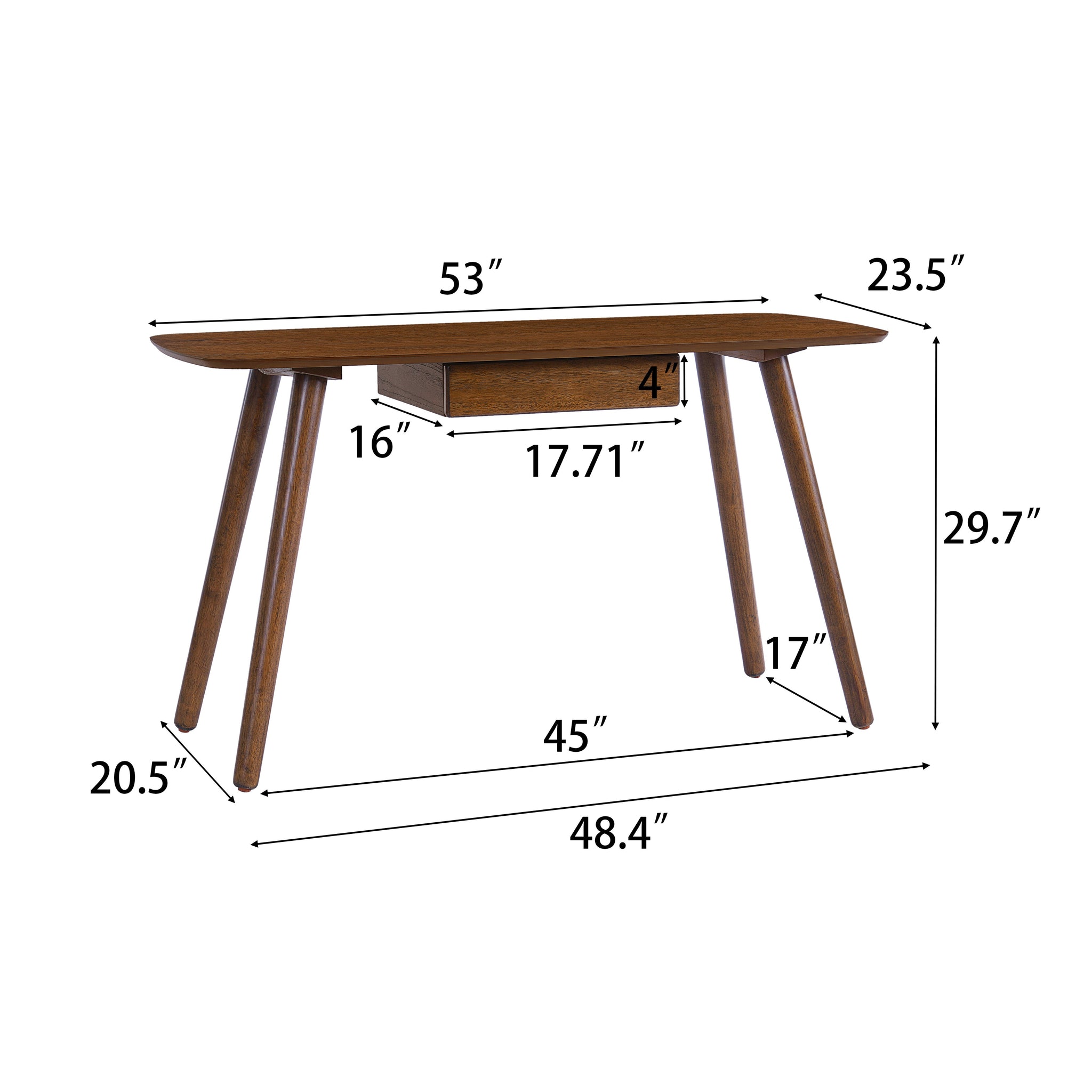 Study Computer Desk with Drawer for Home Office by HouseOfZazla