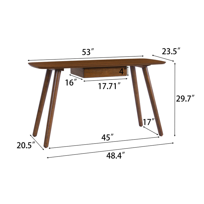 Study Computer Desk with Drawer for Home Office by HouseOfZazla