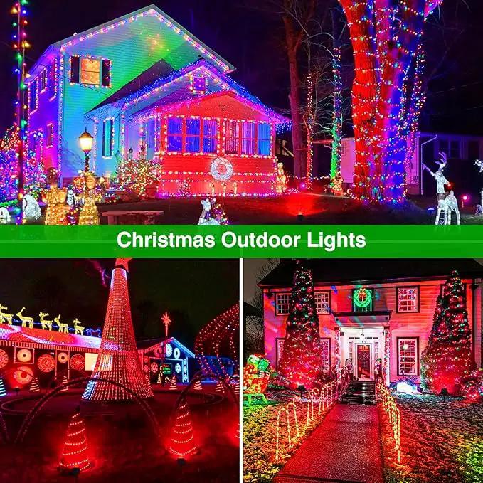 Solar Spot Lights Outdoor,20 LED Waterproof IP65 Solar Landscape Light Adjustable Panel Spotlights for Wall Tree Yard Garden Halloween Christmas Red Lights 4 Pack by GreenHaven Gardens
