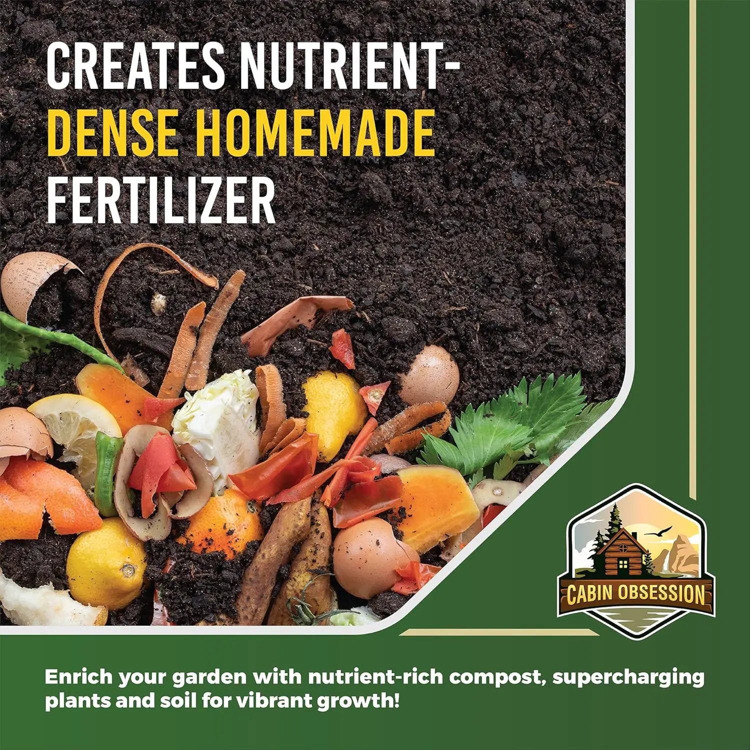 Compost Starter - 100x Concentrated All Natural Compost Accelerator for Countertop Kitchen Bin - Odor-Free, Fast-Acting Microbial Formula - Approximately 73 Scoops by GreenHaven Gardens