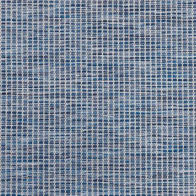Nourison Positano Indoor-Outdoor Navy Blue 8' x 10' Area Rug, Easy Cleaning, Non Shedding, Bed Room, Living Room, Dining Room, Backyard, Deck, Patio (8x10) by GreenHaven Gardens