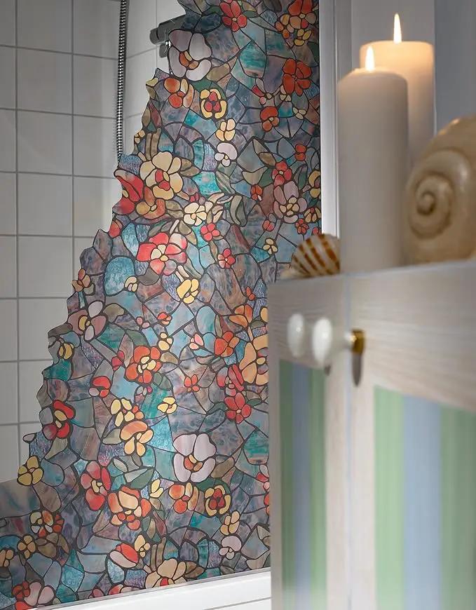 d-c-fix 346-0431-3PK Self-Adhesive Privacy Glass Window Film Venetian Garden, 17" x 78" Roll, 3-Pack by GreenHaven Gardens