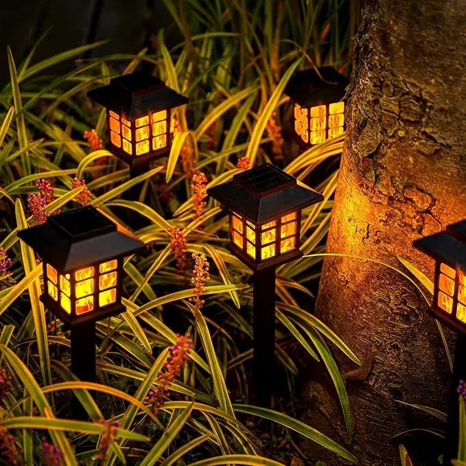 GIGALUMI Solar Lights for Outside,12 Pack Flickering Flame LED Solar Outdoor Lights, Waterproof Solar Garden Lights Maintain 10 Hours of Lighting for Christmas, Garden, Landscape, Path, Yard, Patio by GreenHaven Gardens