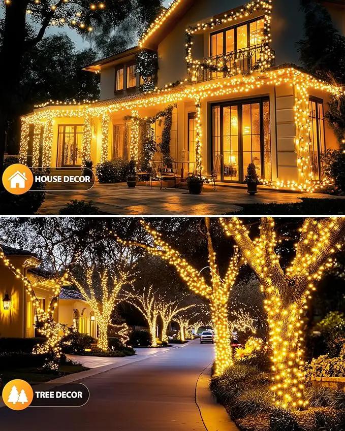 Brightown Solar String Light for Outside, 50Ft 120 LED Solar Lights Outdoor Waterproof, Solar String Lights Outdoor with 8 Modes, for Outside Garden Tree Party Decor(Warm White) by GreenHaven Gardens