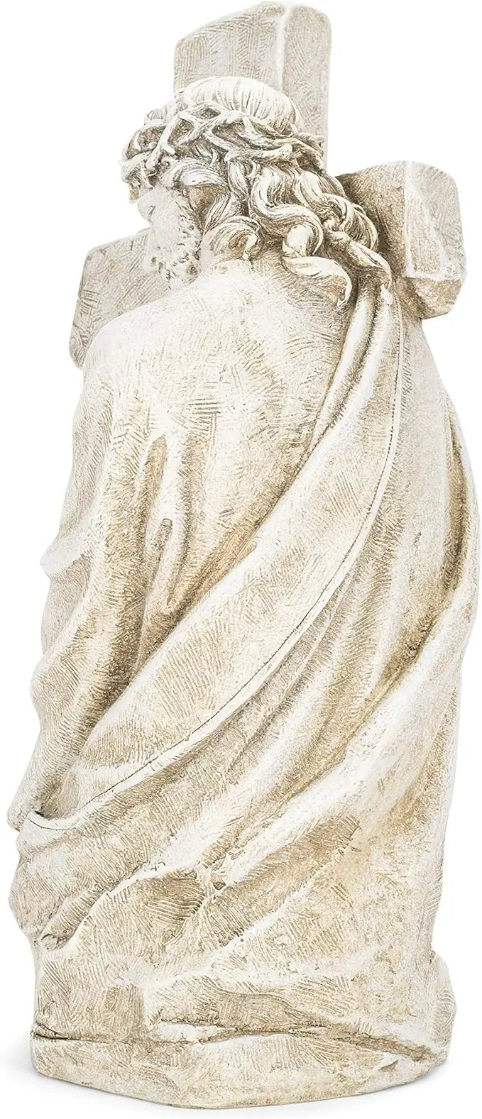 Joseph's Studio by Roman, Jesus Holding a Cross Garden Statue, Religious Outdoor Decor by GreenHaven Gardens