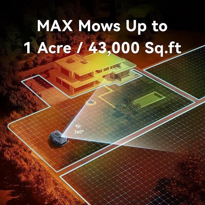 Neomow X Robot Lawn Mower Perimeter Wire Free for 1 Acre 3D LiDAR SLAM+Vision Mapping Robotic Lawnmower with 4G, No RTK Station Required, AI Accurate Obstacle Avoidance, App Control, Anti-Theft by GreenHaven Gardens