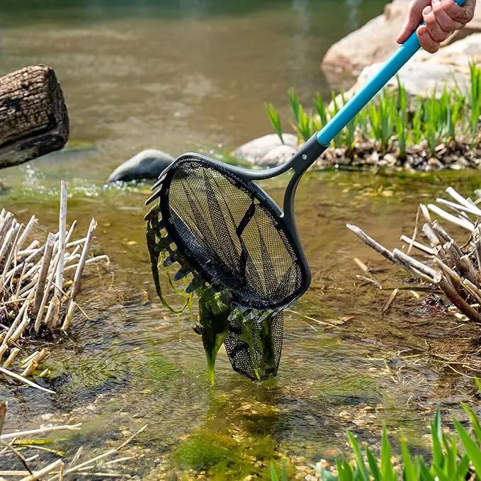Aquascape 74004 Pond Shark Net Skimming, Maintenance and Water Garden Tool, Blue 60-inch by GreenHaven Gardens