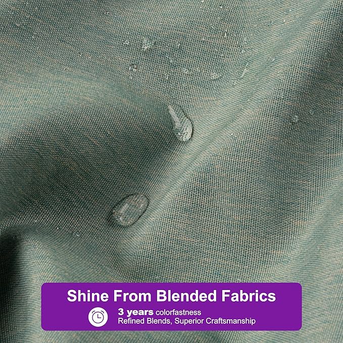 PURPLE LEAF 10' X 13' Rectangle Patio Umbrella Outdoor Large Aluminum Cantilever Umbrella with 3-Year Fade Resistance Recycled Fabric and 360-degree Rotation for Deck Pool Garden, Mint Green by GreenHaven Gardens