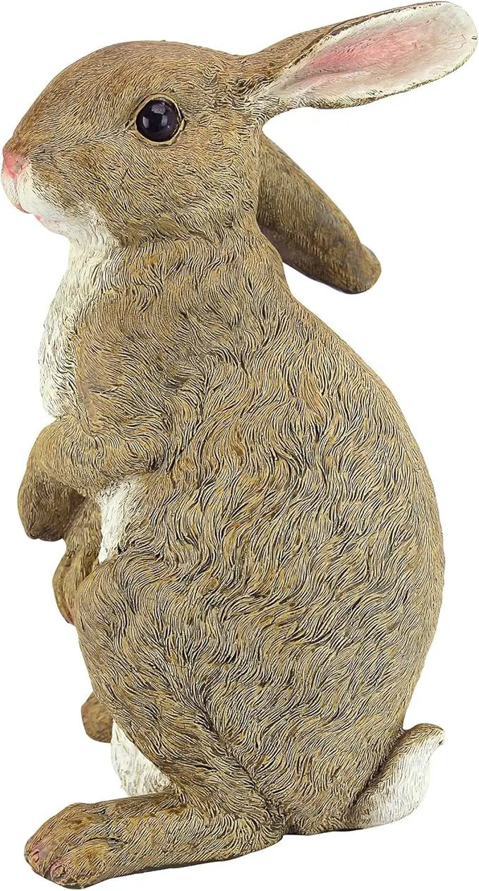 Design Toscano QM200681 Hopper the Bunny Standing Rabbit Indoor/Outdoor Garden Statue, 6 Inches Wide, 11 Inches Tall, Handcast Polyresin, Full Color Finish by GreenHaven Gardens