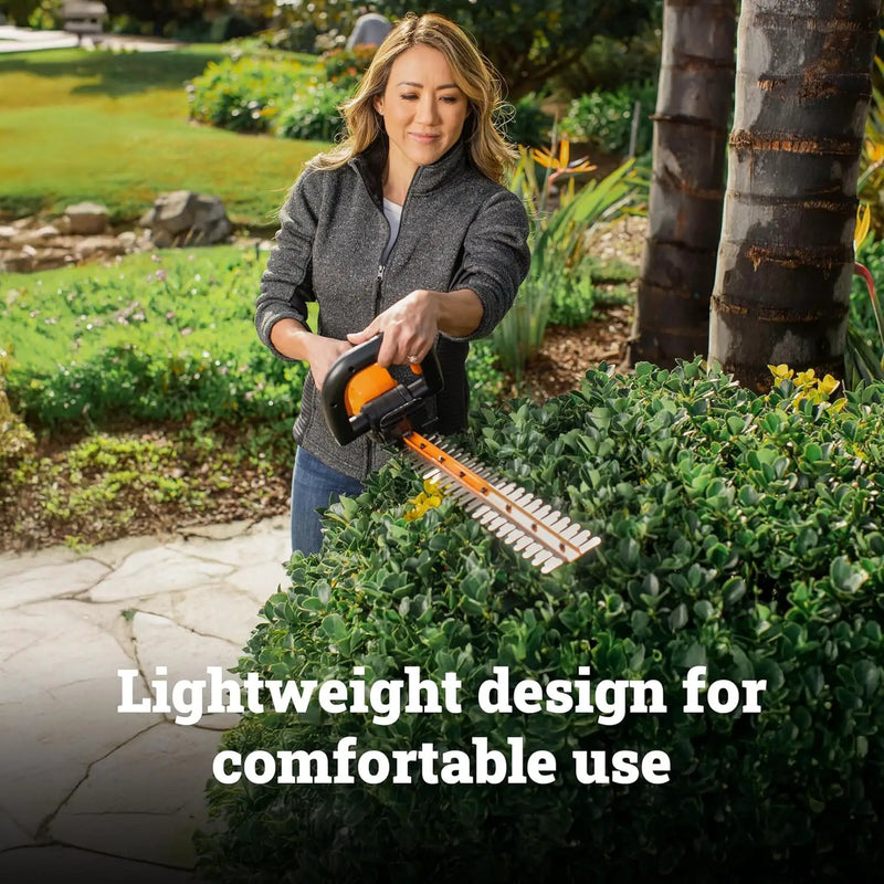 WORX WG261 22" 20V Cordless Hedge Trimmer, Battery & Charger Included by GreenHaven Gardens
